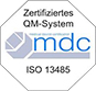 Zertifiziertes QM System nach ISO 13485